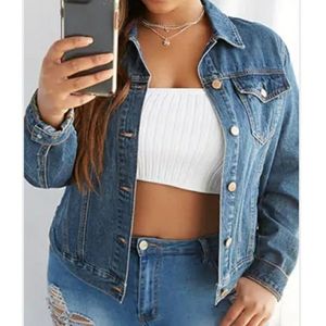 Plus Size Denim Jacket
